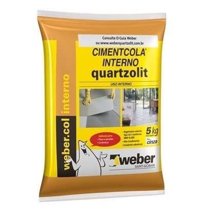 ARGAMASSA QUARTZOLIT ACI CINZA 5KGX6UN = FD 30KG