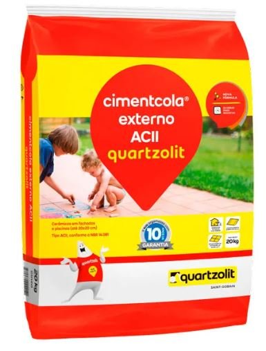 ARGAMASSA QUARTZOLIT ACII CINZA 20KG