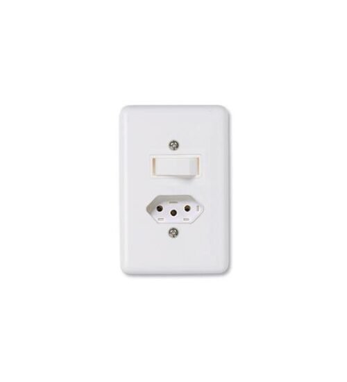 000999 INT STYLUS 1TCS+TOMADA 2P+T C/PL 6/10 250V(20200)