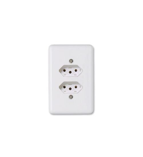 TOMADA DUPLA STYLUS 10A 250V C/PL4X2 20120 CX20