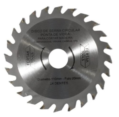 DISCO DE SERRA CIRCULAR 20X110X24T DB FERTAK 2804