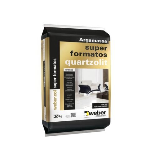 002730 ARGAMASSA QUARTZOLIT SUPER FORMATOS BRANCA 20KG