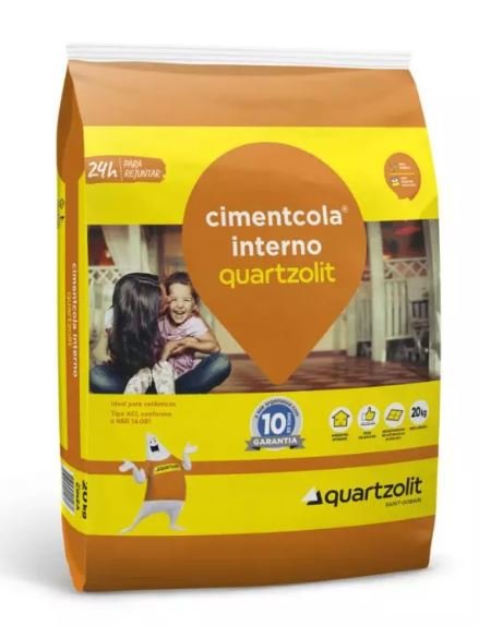 ARGAMASSA QUARTZOLIT ACI CINZA INTERIOR 20KG