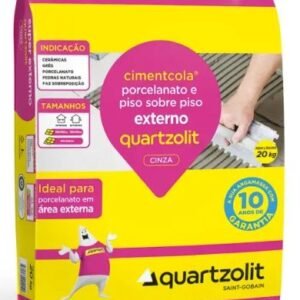 005458 ARGAMASSA QUARTZOLIT PORC P/P EXT CINZA 20KG