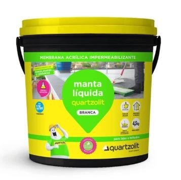 MANTA LIQUIDA BRANCA GALÃO 4,5 KG QUARTZOLIT
