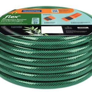 005866 MANGUEIRA FLEX VERDE P/ JARDIM 20MTS TRAMONTINA