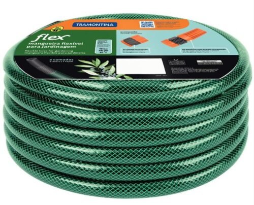 005866 MANGUEIRA FLEX VERDE P/ JARDIM 20MTS TRAMONTINA