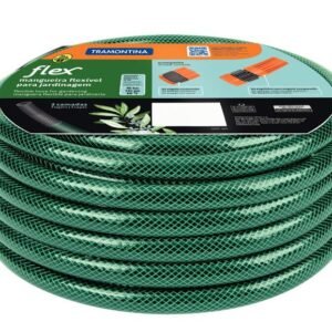 005912 MANGUEIRA FLEX PVC VERDE P/JARDIM 15MTS TRAMONTINA