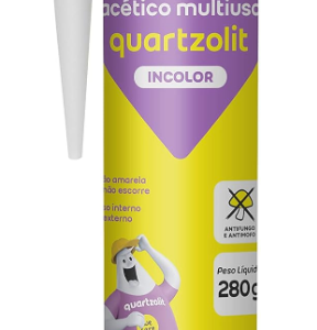 006264 SILICONE ACETICO MULT INCOLOR 256G QUARTZOLIT (12)
