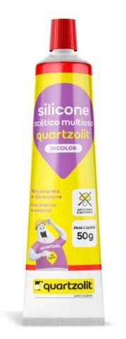 007201 SILICONE ACETICO TRANSP BLISTER 50G QUARTZOLIT(12)