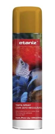 007269 TINTA SPRAY ETANIZ METAL DOURADO 210G/400ML (6)