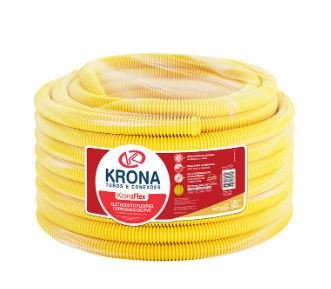 007558 ELETRODUTO DE PVC FLEX CORRUGADO 32MM -25MT KRONA