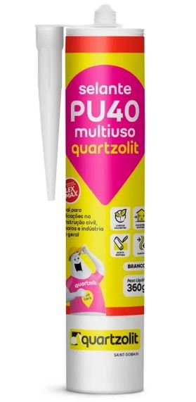 007721 SELANTE PU40 MULTIUSO BRANCO 360G QUARTZOLIT (12)