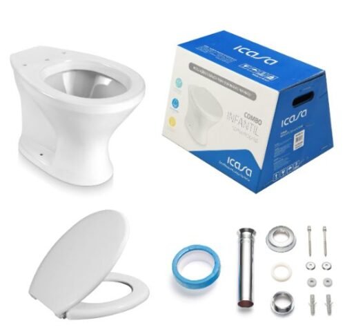 007729 BACIA COMBO INFANTIL CONVENCIONAL BRANCO ICASA