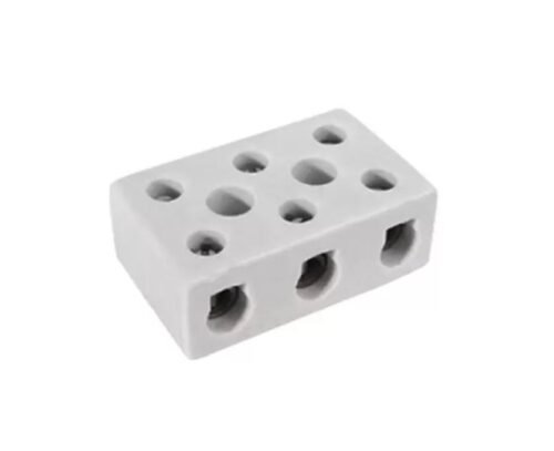 007845 CONECTOR PORCEL TRIPOLAR 10MM 10A 250V FERTAK 8204