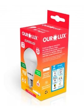 LAMPADA 9W BIV 6500K OUROLUX 20031 (50)