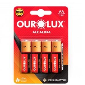 PILHA ALCALINA AA PEQ 50 BLIST C/4 OUROLUX (50)