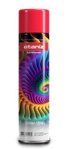 008309 TINTA SPRAY ETANIZ VERMELHO LUMINOSO 210G/400ML(6)