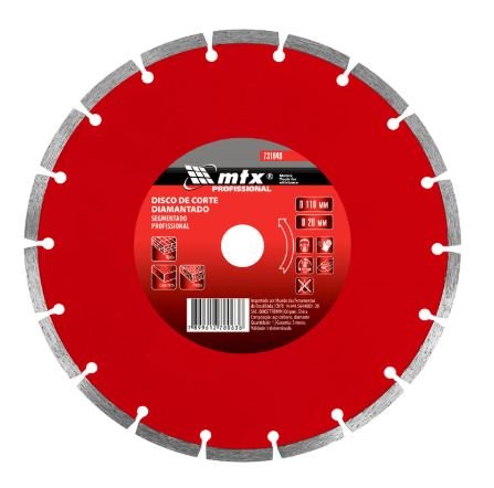 DISCO CORTE DIAMANTADO SEGMENTADO 110X20 MM 731049