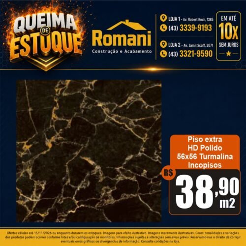 008405 PISO INCOPISOS TURMALINA NEGRA 90109 56X56 CX2,21*