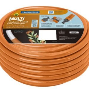 008461 MANGUEIRA MULTI PVC LARANJA P/JARDIM 20MTS TRAMONT