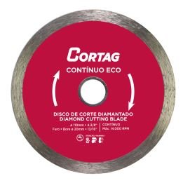 008498 DISCO CORTE DIAMANTADO CONTINUO ECO 110 mm CORTAG