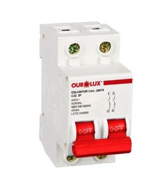 DISJUNTOR BIP 2X32A (C) OUROLUX - 26070