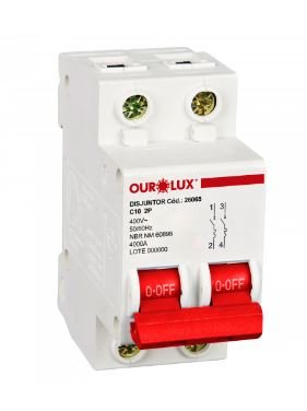 008573 DISJUNTOR BIP 2X16A (C) OUROLUX 26067