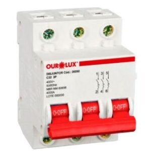 008576 DISJUNTOR TRIP 3X32A (C) OUROLUX 26090
