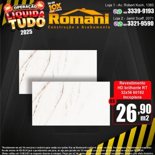 008645 REVEST ESML RT 60182 BRIL 32X56 CX 2,33 INCOPISOS*
