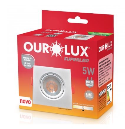 SUPERLED SPOT QUAD. 5W 6400K BR OUROLUX 05602