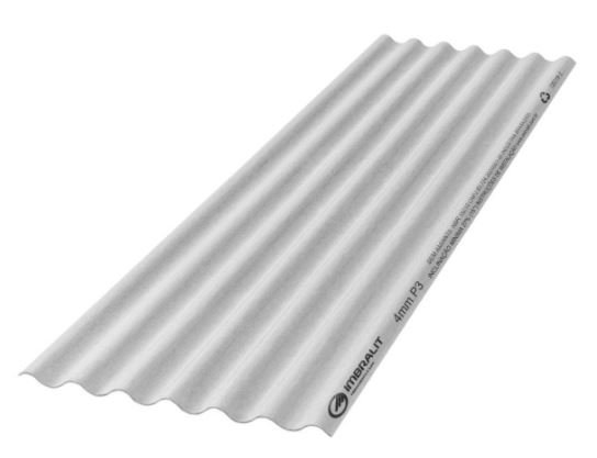 TELHA ONDULADA S/AMIANTO 2,44 X 0,50 4MM IMBRALIT