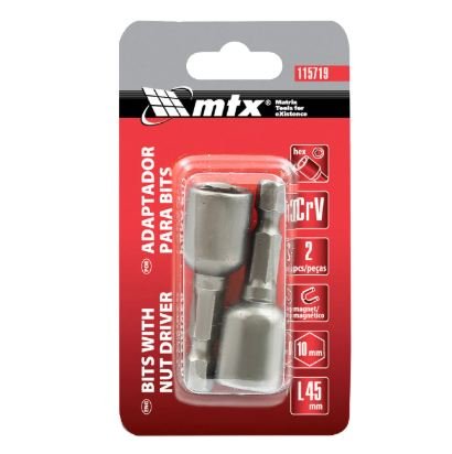 SOQUETE MAG P/PARAF  D10MM/L45MM/2PCS MTX-115719