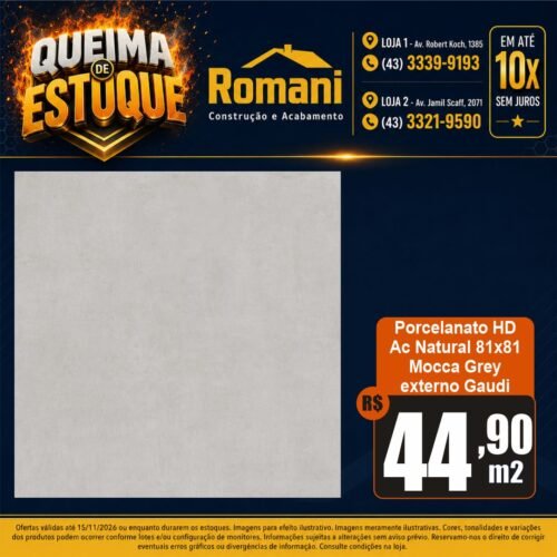 PORC GAUDI MOCCA GREY NT EXT 81X81 CX2,64*