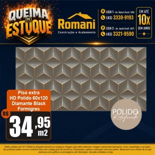 008959 PISO GRAN DIAMANTE BLACK RT POLIDO 60X120 C/2,16*