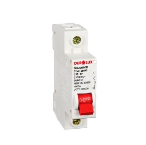 009021 DISJUNTOR UNIP 1X10A (C) OUROLUX - 26045