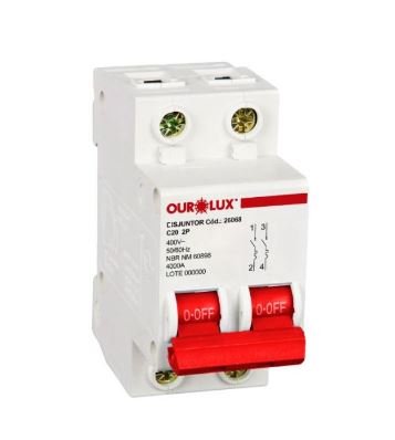 DISJUNTOR BIP 2X20A (C) OUROLUX - 26068