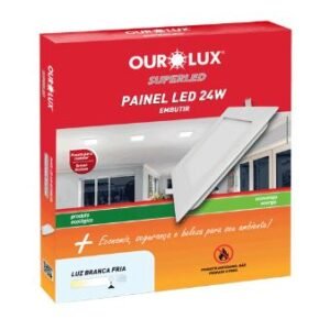 PAINEL LED EMB BR QUAD 24W BIV 6500K OUROLUX 02904
