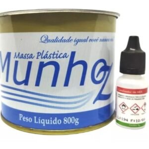 MASSA PLASTICA PRETA 800G MUNHOZ