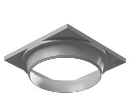 009179 PORTA GRELHA QUADRADA CINZA 9,4x9,4cm ASTRA