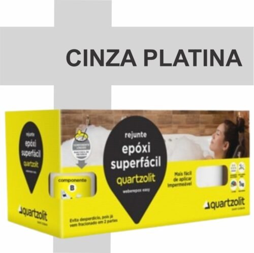 REJUNTE EPOXI SUPERFACIL CZ PLATINA 1KG QUARTZOLIT