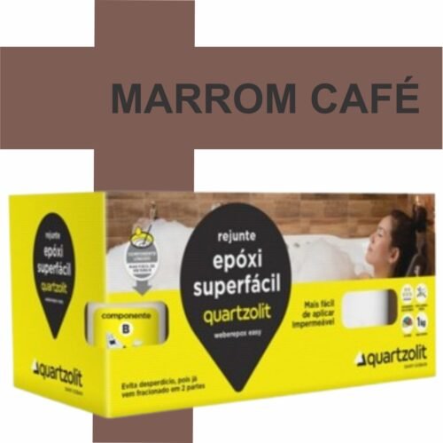 REJUNTE EPOXI SUPERFACIL MARROM CAFE 1KGQUARTZOLIT