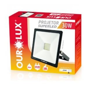 REFLETOR LED 50W BIV PRETO 6500K OUROLUX 03265(10)