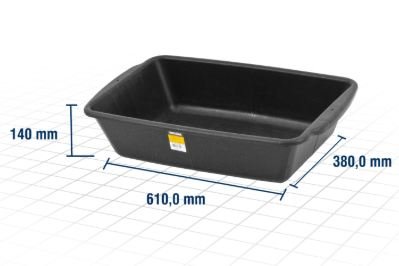 009313 CX PLAST RETANGULAR P/MASSA 20L VONDER 3315000200