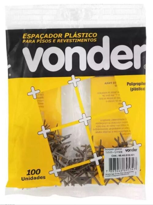 009346 ESPACADOR PLASTICO 1MM(EMB100PCS) VONDER