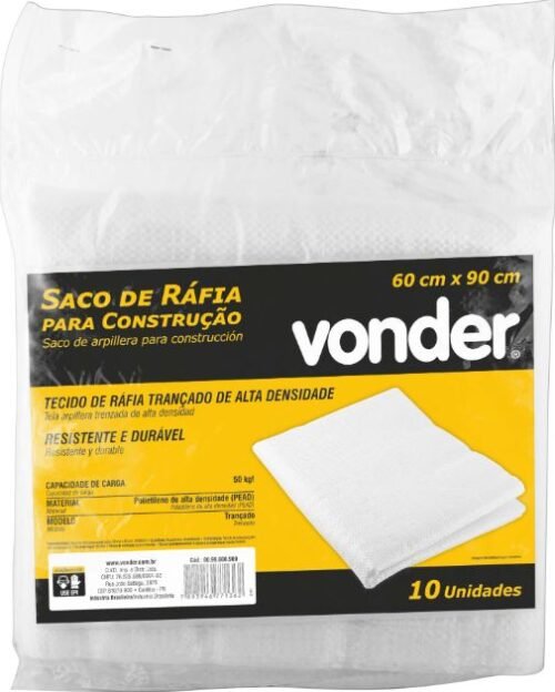 009402 SACO RAFIA EMB.C/10 60X90CM VONDER 8099600900