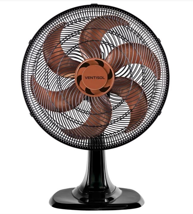 VENTILADOR OSC MESA TURBO 6P 40CM BRONZE 127V PREM