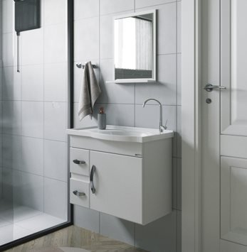 KIT SIENA SUSP 55,5cm BRANCO RORATO BR