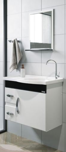 009451 KIT SIENA SUSP 55,5cm PRETO C/ BRANCO RORATO PR