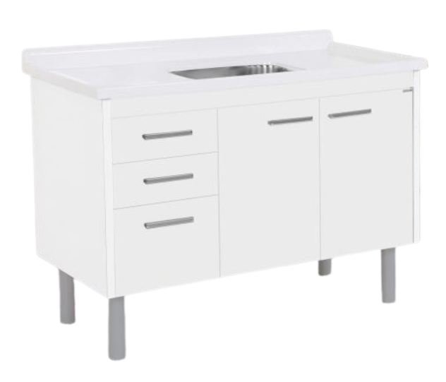 ARMARIO VALENZA COZINHA116,2CM BRANCO RORATO BR TB